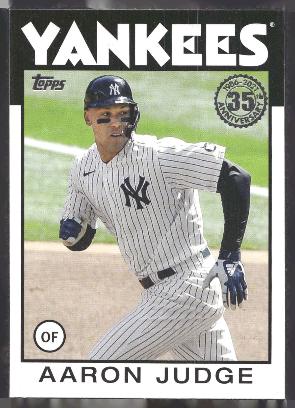 2021 Topps Update #86B-12 Aaron Judge 1986 Topps Baseball 35th Anniversary