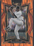2025 Panini Select #6 Pedro Martinez Orange Flash Prizms
