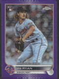 2022 Topps Chrome Update #USC94 Joe Ryan Purple Refractor