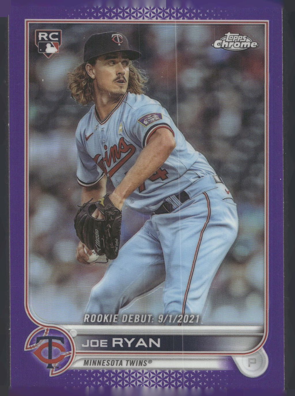 2022 Topps Chrome Update #USC94 Joe Ryan Purple Refractor