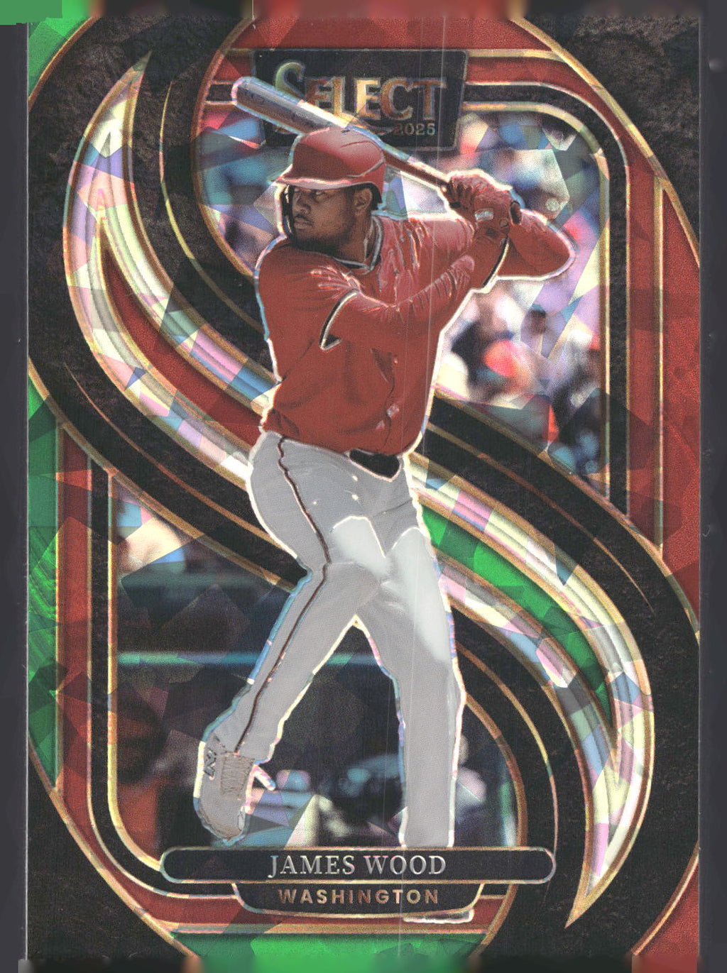 2025 Panini Select #172 James Wood Red and Green Ice Prizms
