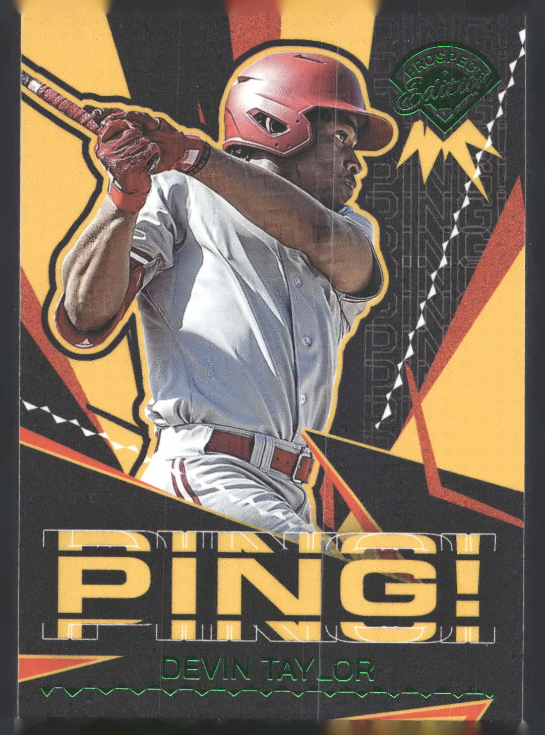 2025 Panini Prospect Edition #5 Devin Taylor Ping! - Green
