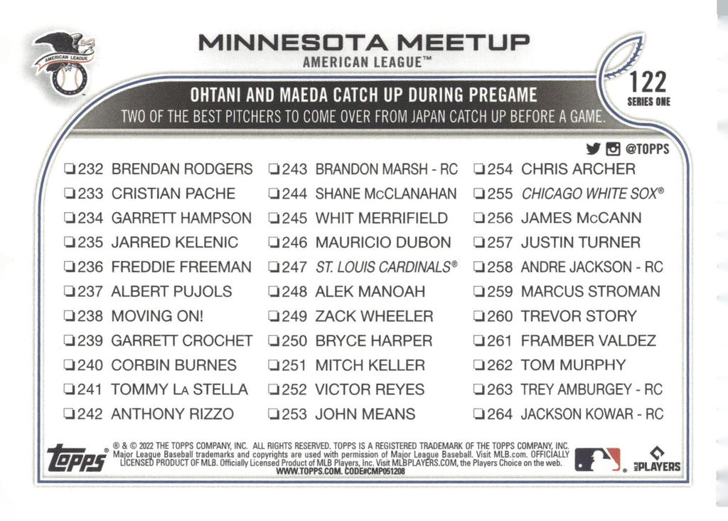 2022 Topps #122 Minnesota Meetup