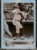 2022 Topps Chrome #133 Brandon Marsh Sepia Refractor