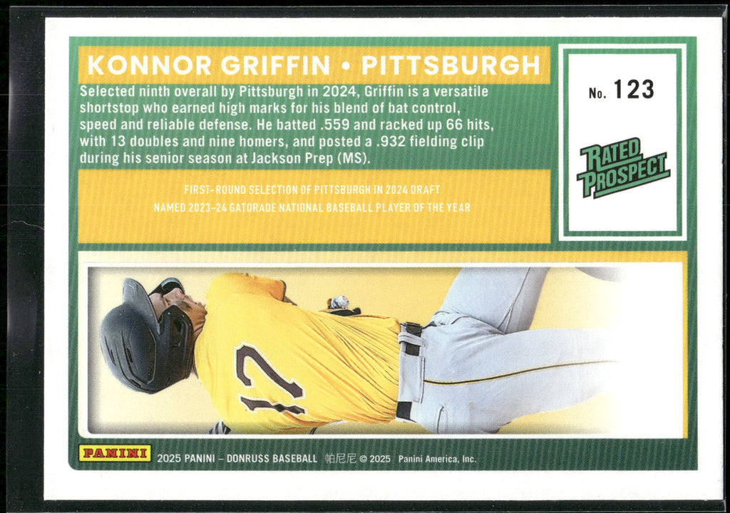 2025 Donruss #123 Konnor Griffin