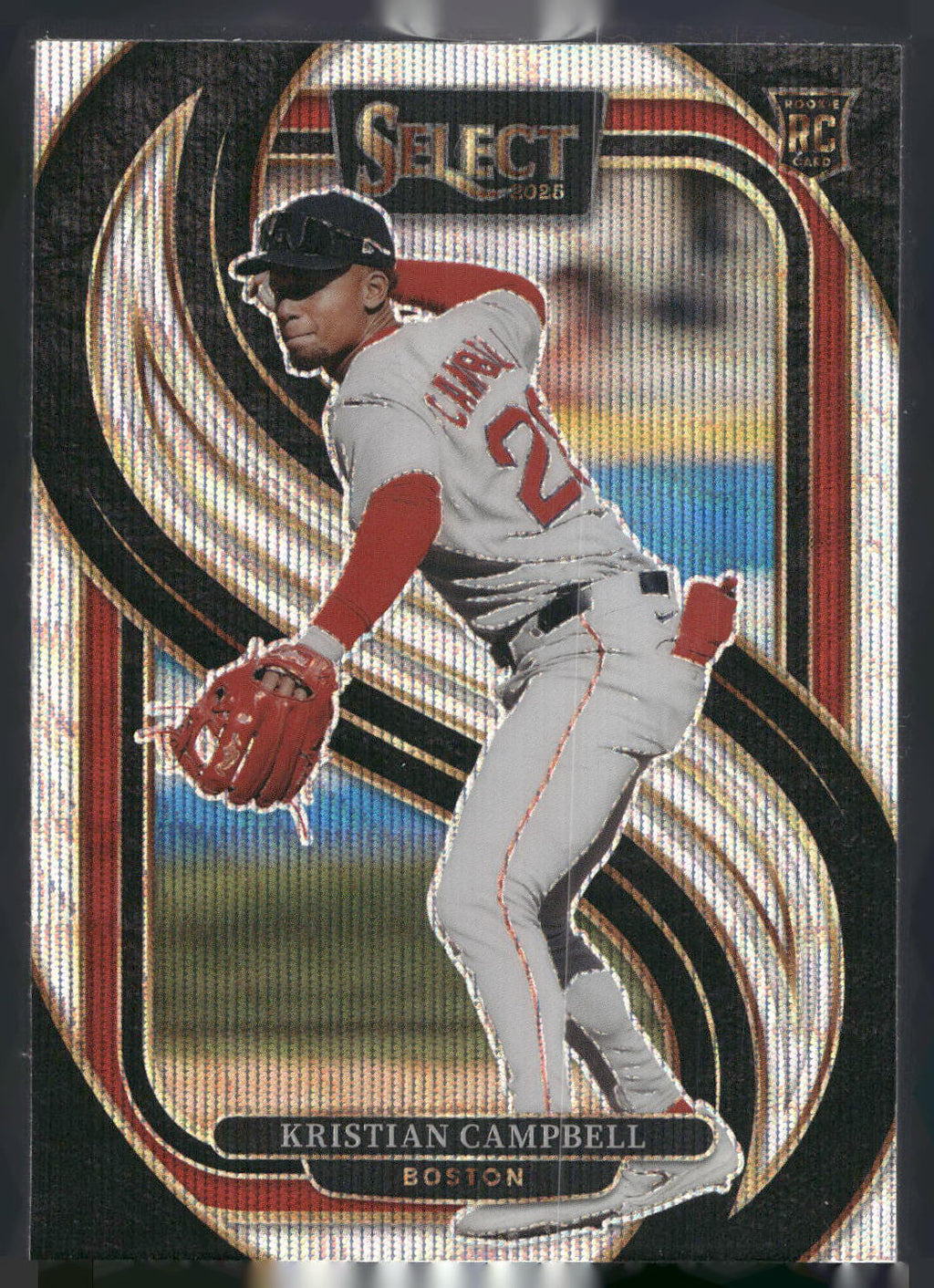 2025 Panini Select #177 Kristian Campbell Silver Wave Prizms