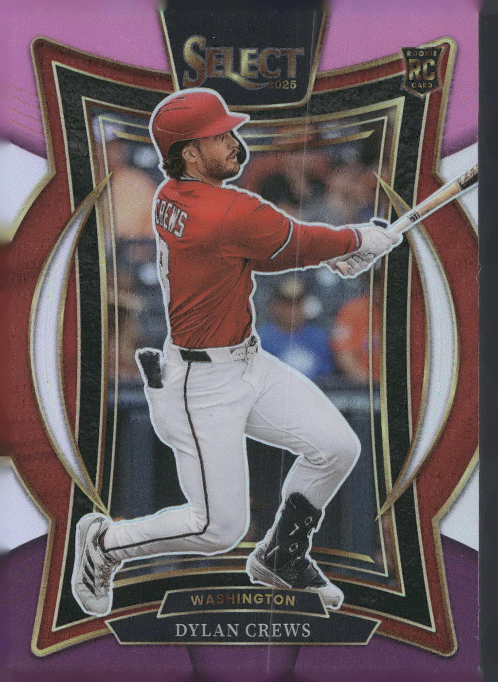 2025 Panini Select #14 Dylan Crews Pink and Purple Prizms #/225