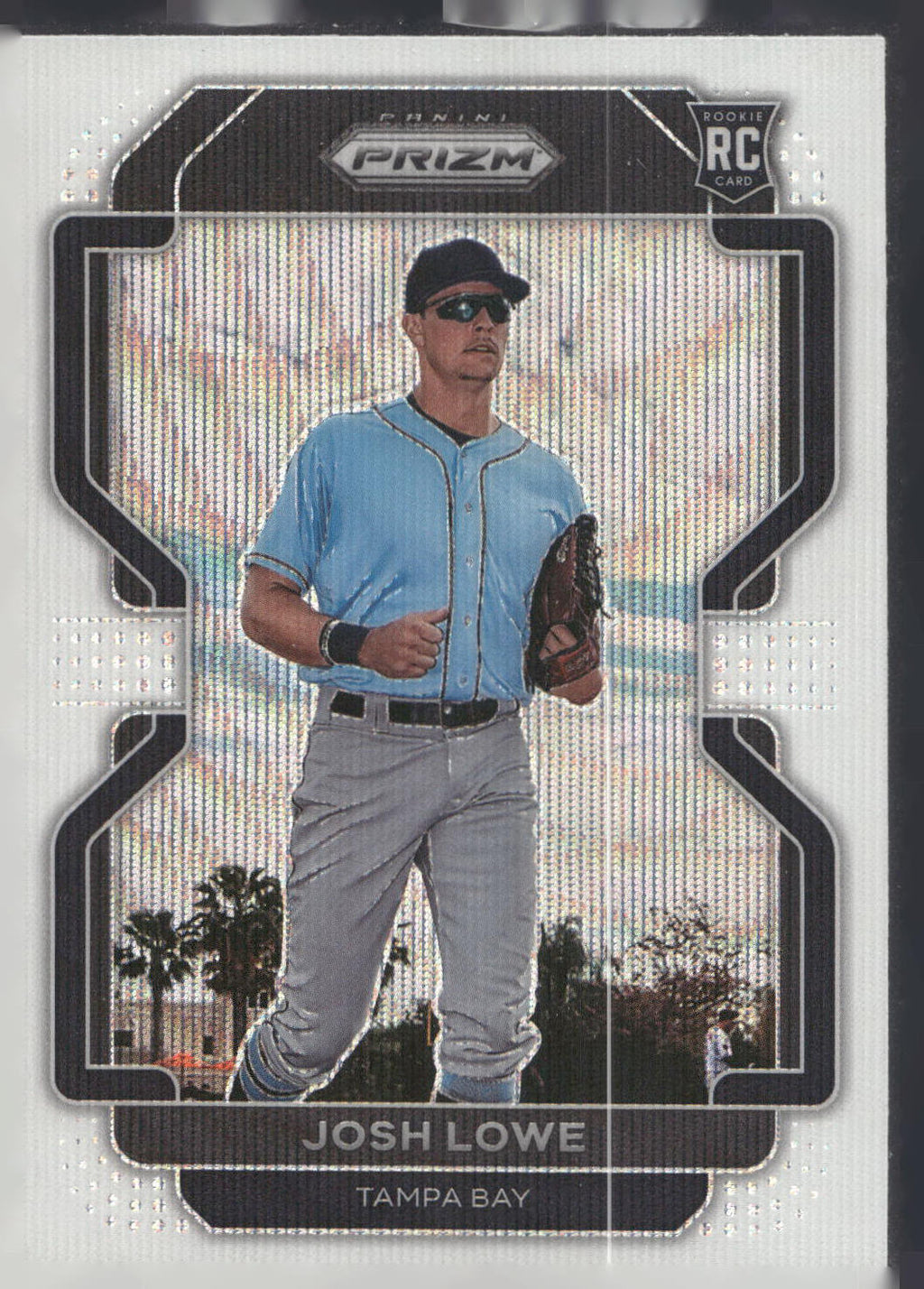 2022 Panini Prizm #215 Josh Lowe White Wave Prizm