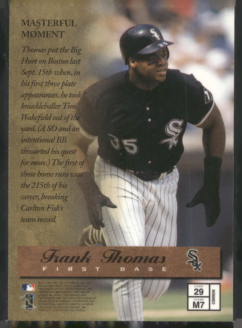 1997 Finest #29 Frank Thomas