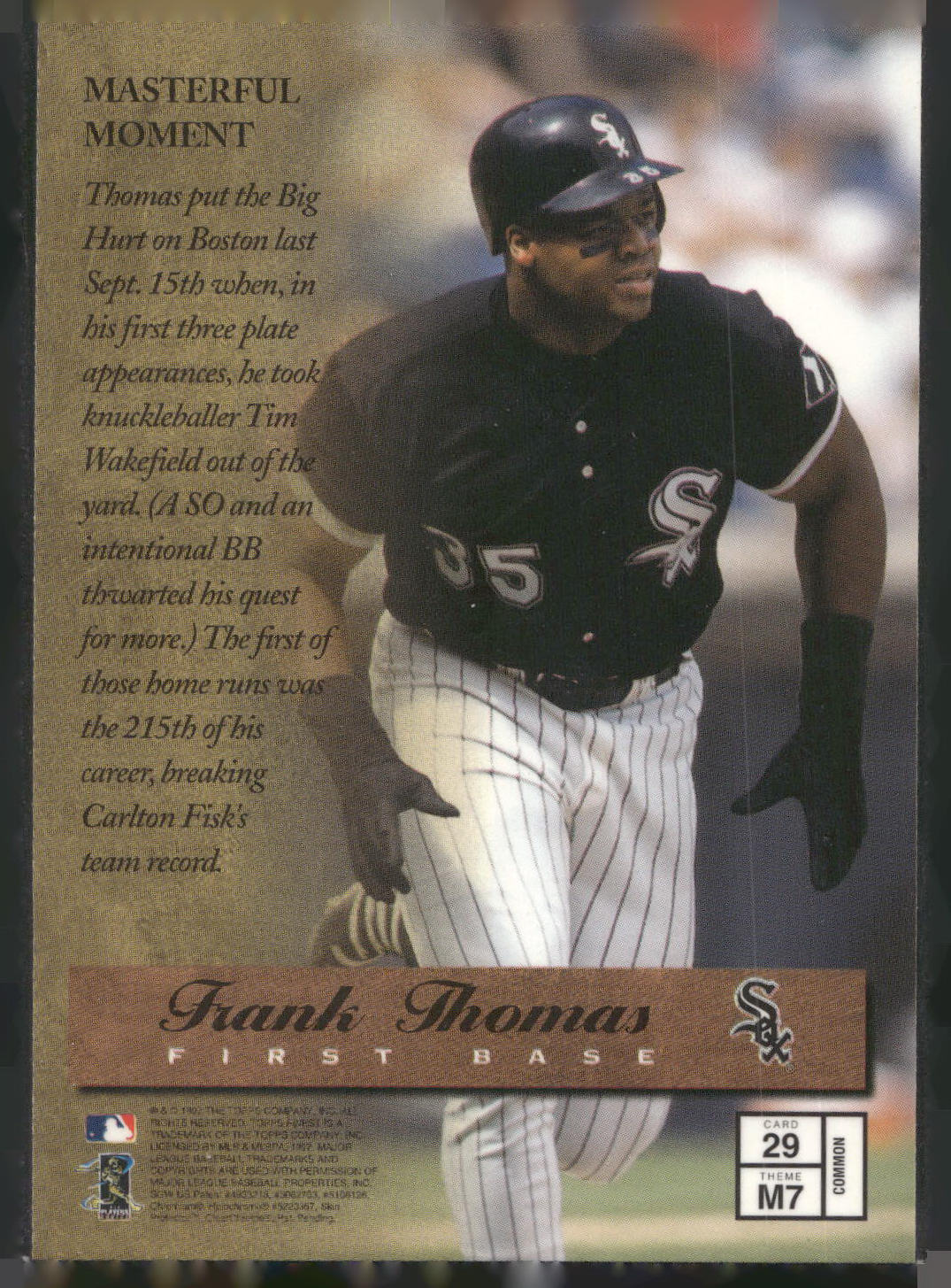 1997 Finest #29 Frank Thomas