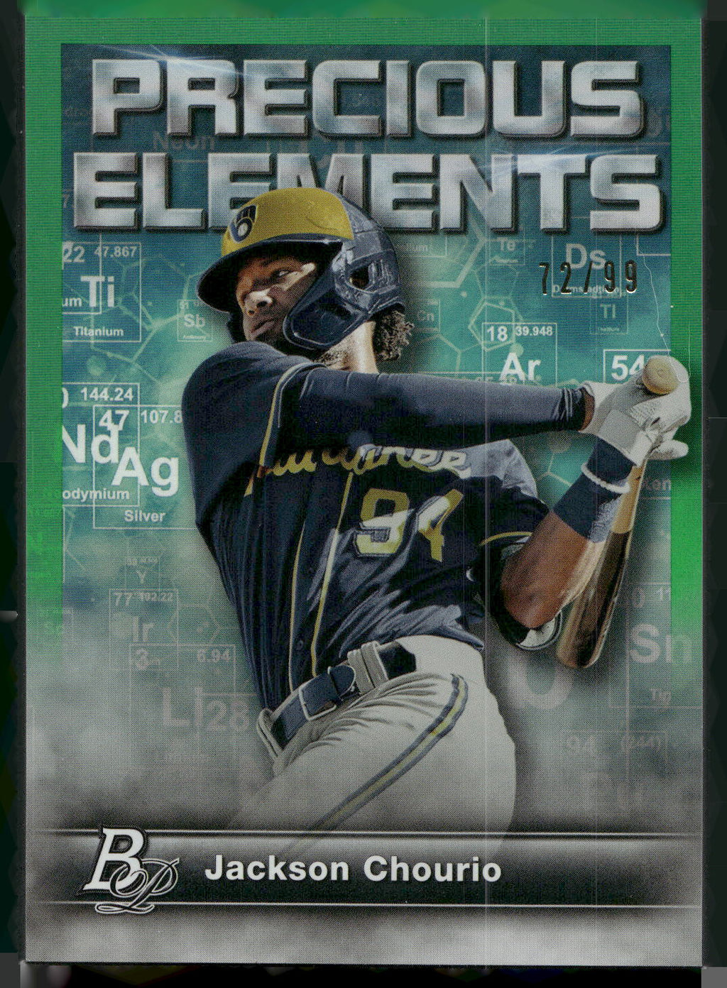 2023 Bowman Platinum #PE-18 Jackson Chourio Precious Elements