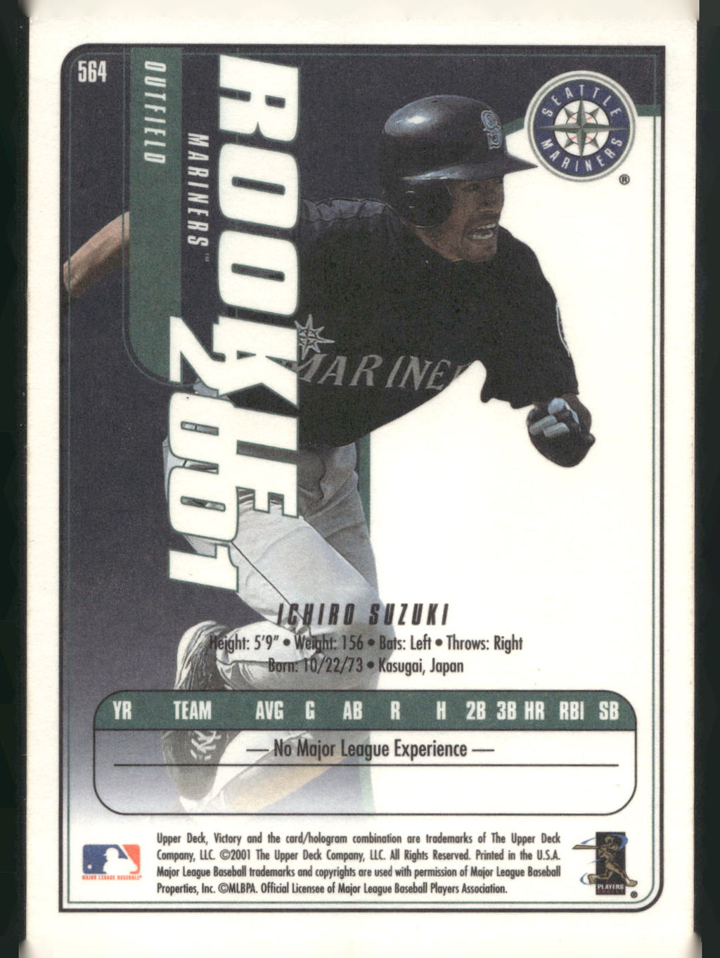 2001 Upper Deck Victory #564 Ichiro Suzuki