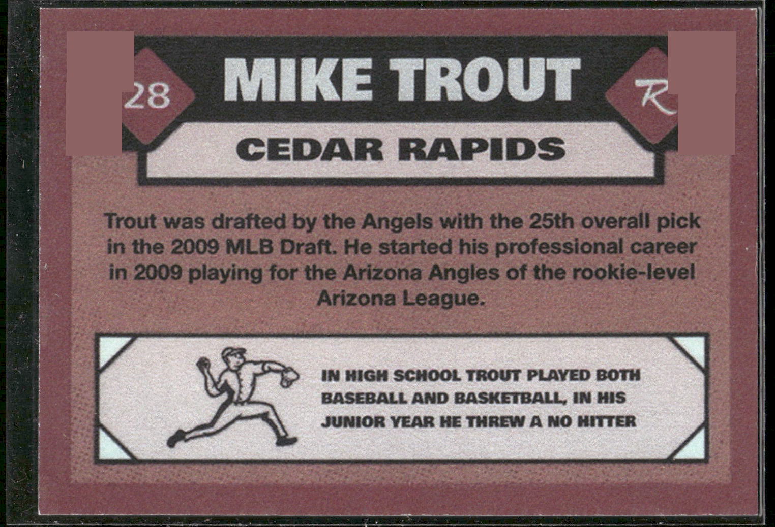 2010 Cedar Rapids Kernels #28 Mike Trout RC