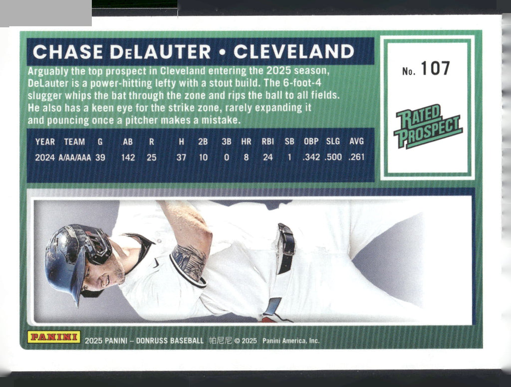 2025 Donruss #107 Chase DeLauter