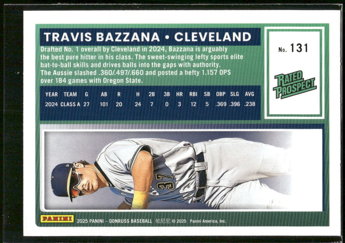 2025 Donruss #131 Travis Bazzana