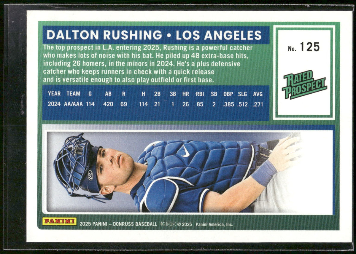 2025 Donruss #125 Dalton Rushing Presidential Collection #/47