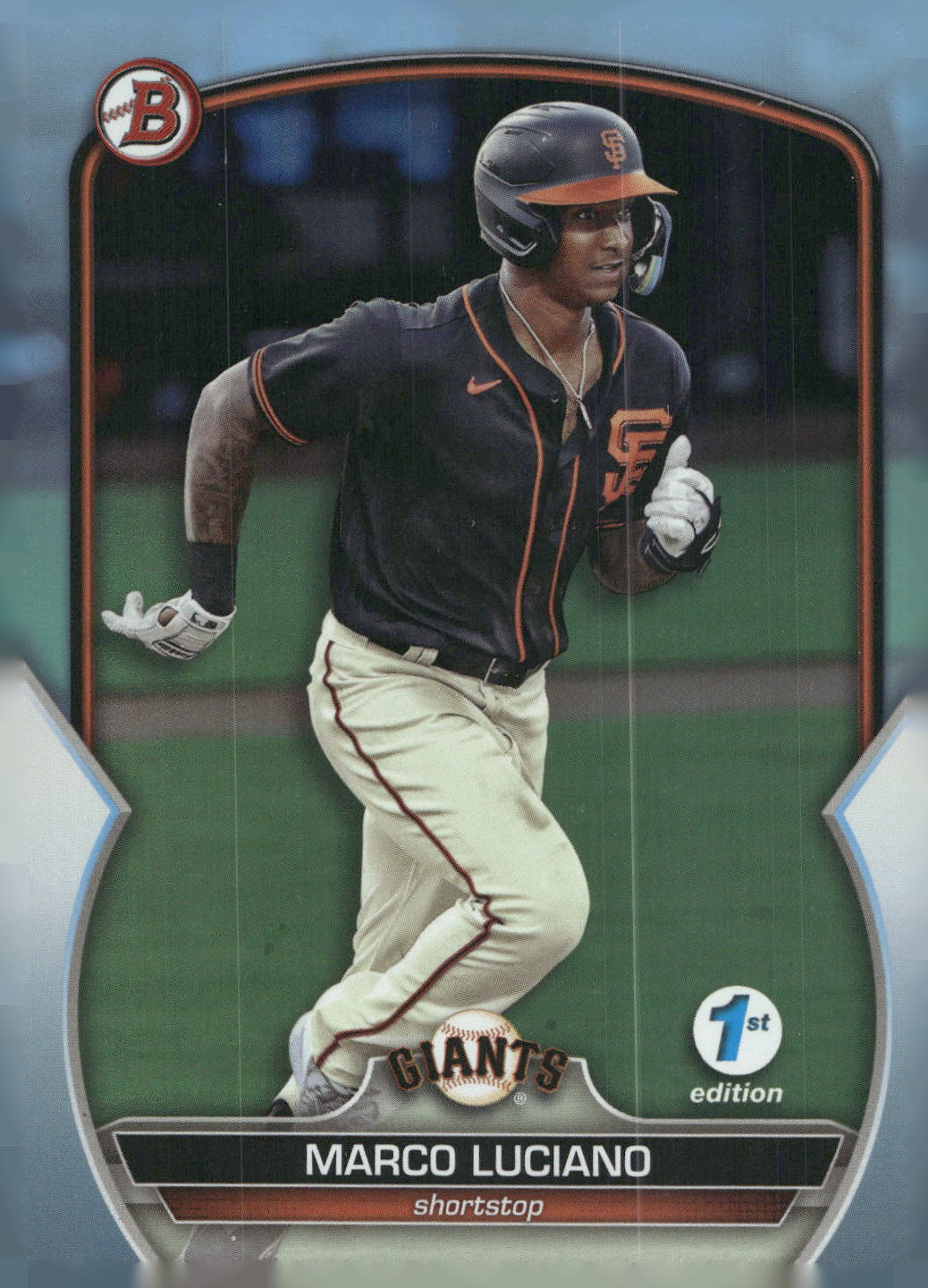 2023 Bowman 1st Edition #BPPF-43 Marco Luciano Blue Foil