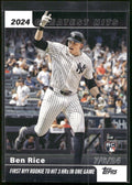 2025 Topps #GH-2 Ben Rice 2024 Greatest Hits