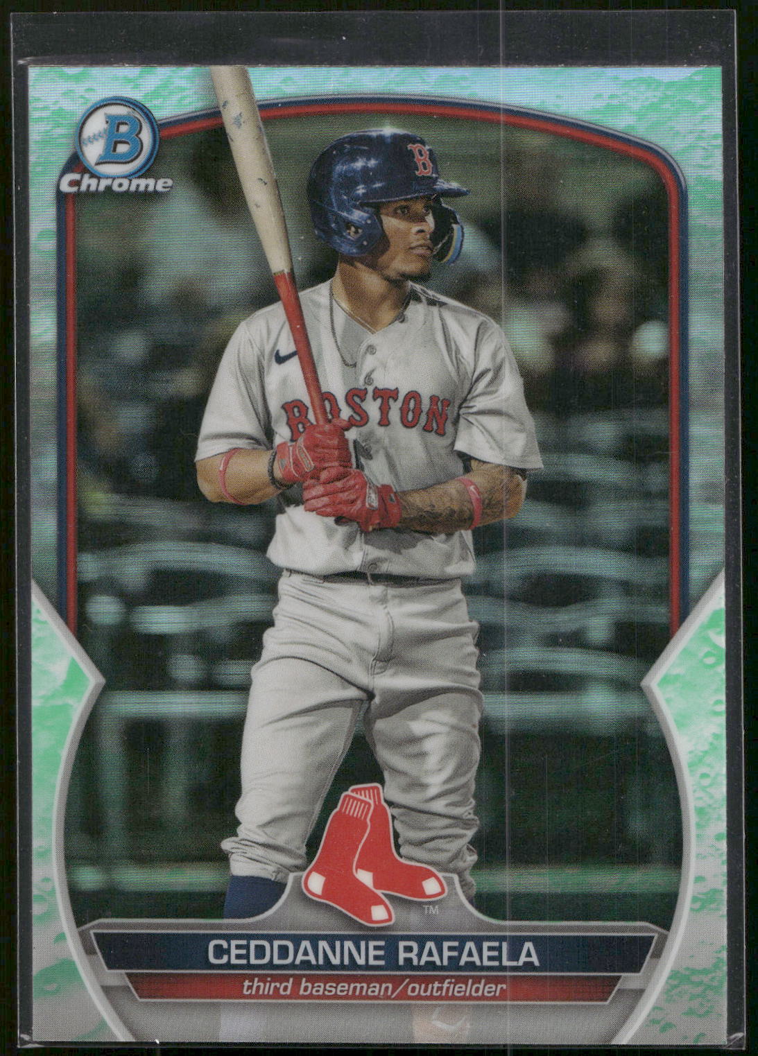 2023 Bowman #BCP-29 Ceddanne Rafaela Chrome Prospects Lunar Glow Refractors