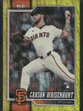 2026 Topps #184 Carson Whisenhunt Gold Sandglitter #/50