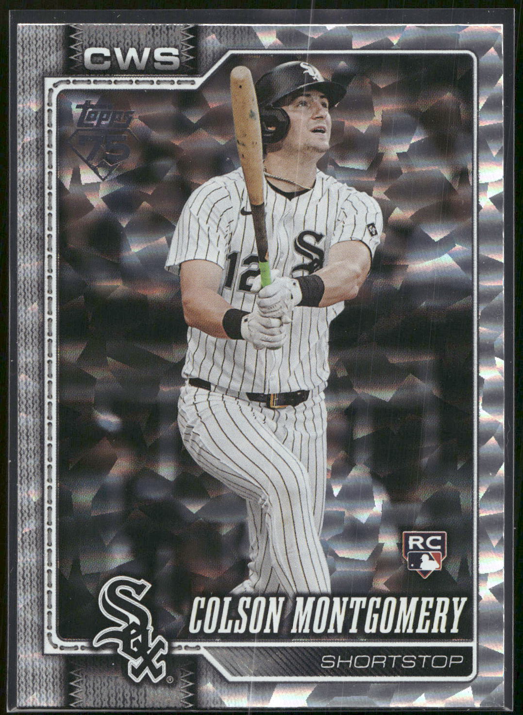 2026 Topps #157 Colson Montgomery Silver Crackle Foil