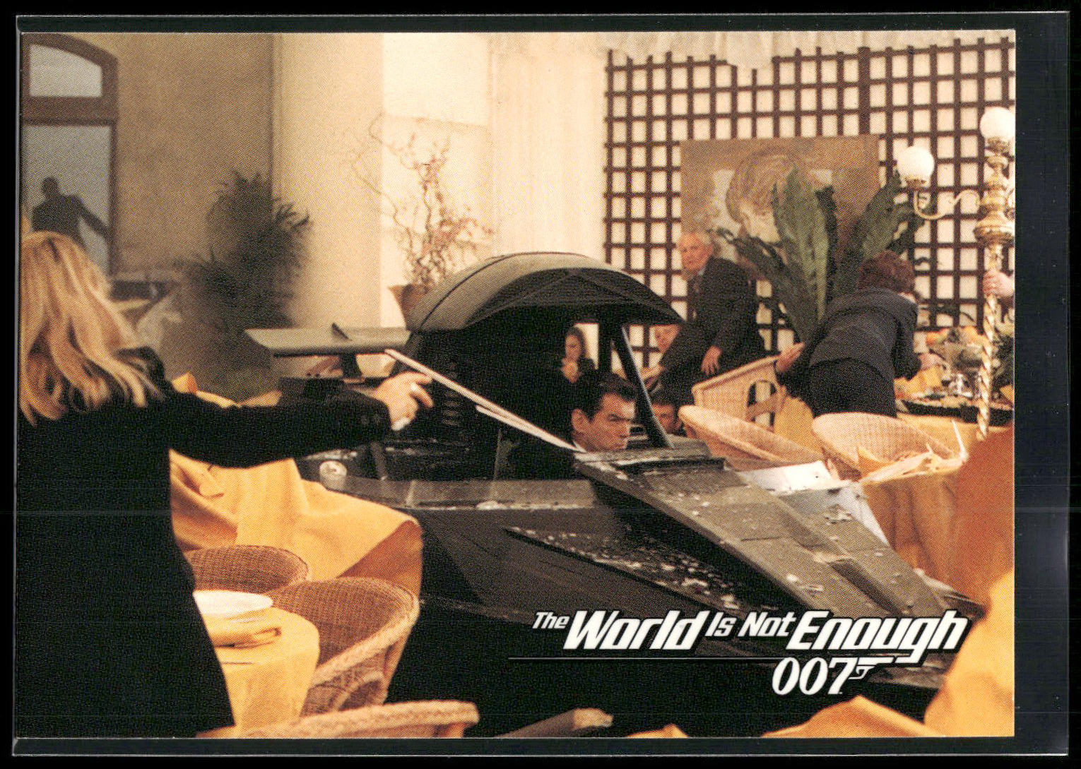1999 Inkworks James Bond The World Is Not Enough #12 Dinner Theatre?
