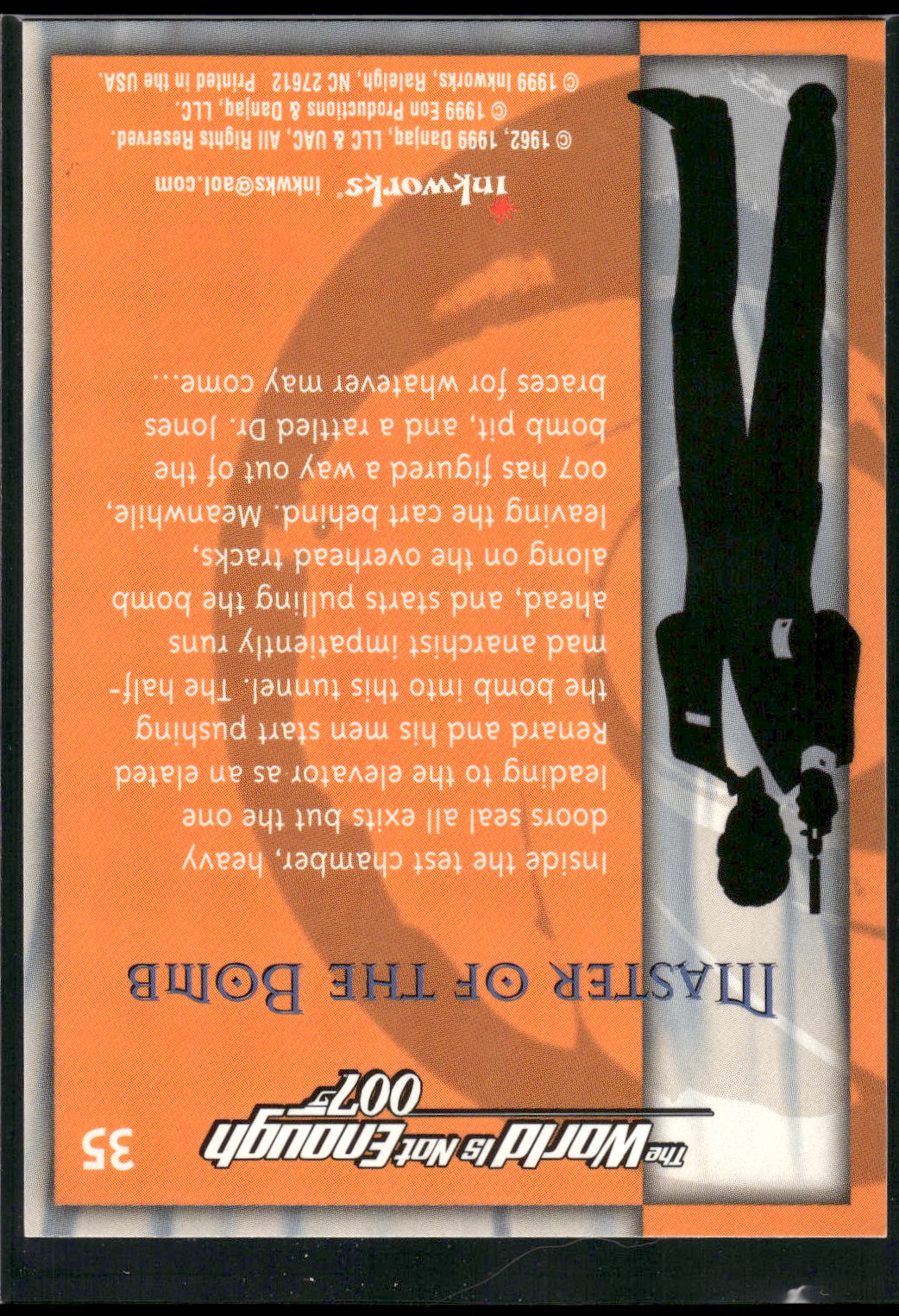 1999 Inkworks James Bond The World Is Not Enough #35 Master of the Bomb