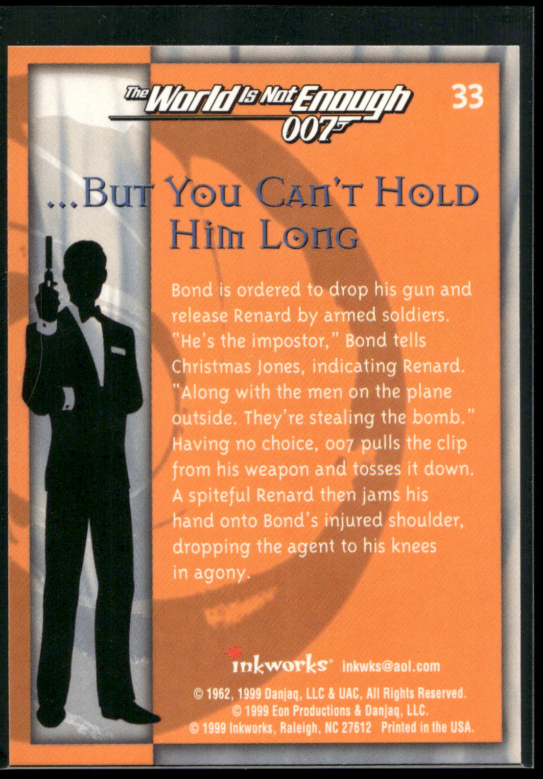 1999 Inkworks James Bond The World Is Not Enough #33