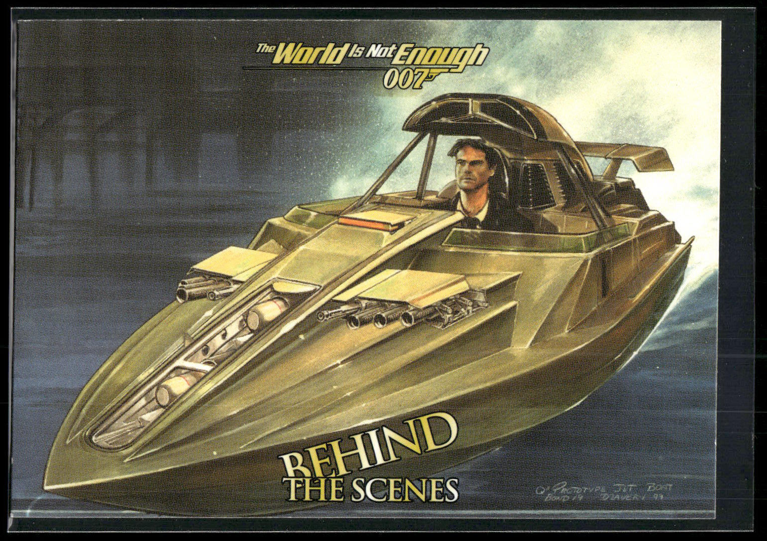 1999 Inkworks James Bond The World Is Not Enough #79 Boat Chase