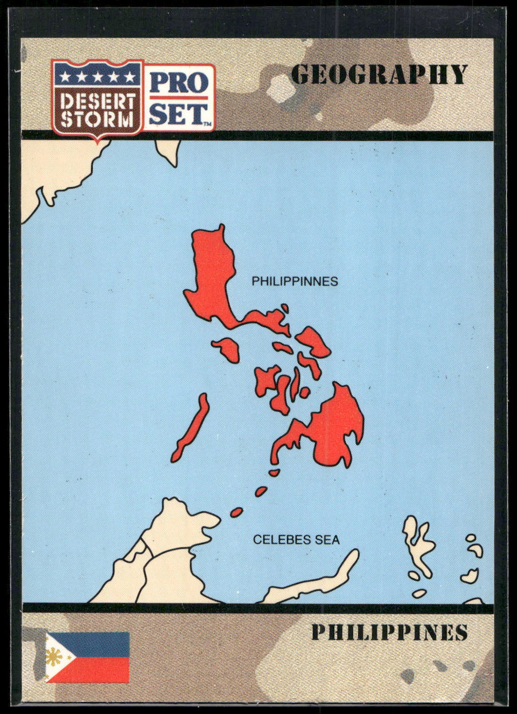 1991 Pro Set Desert Storm #45 Republic of the Philippines