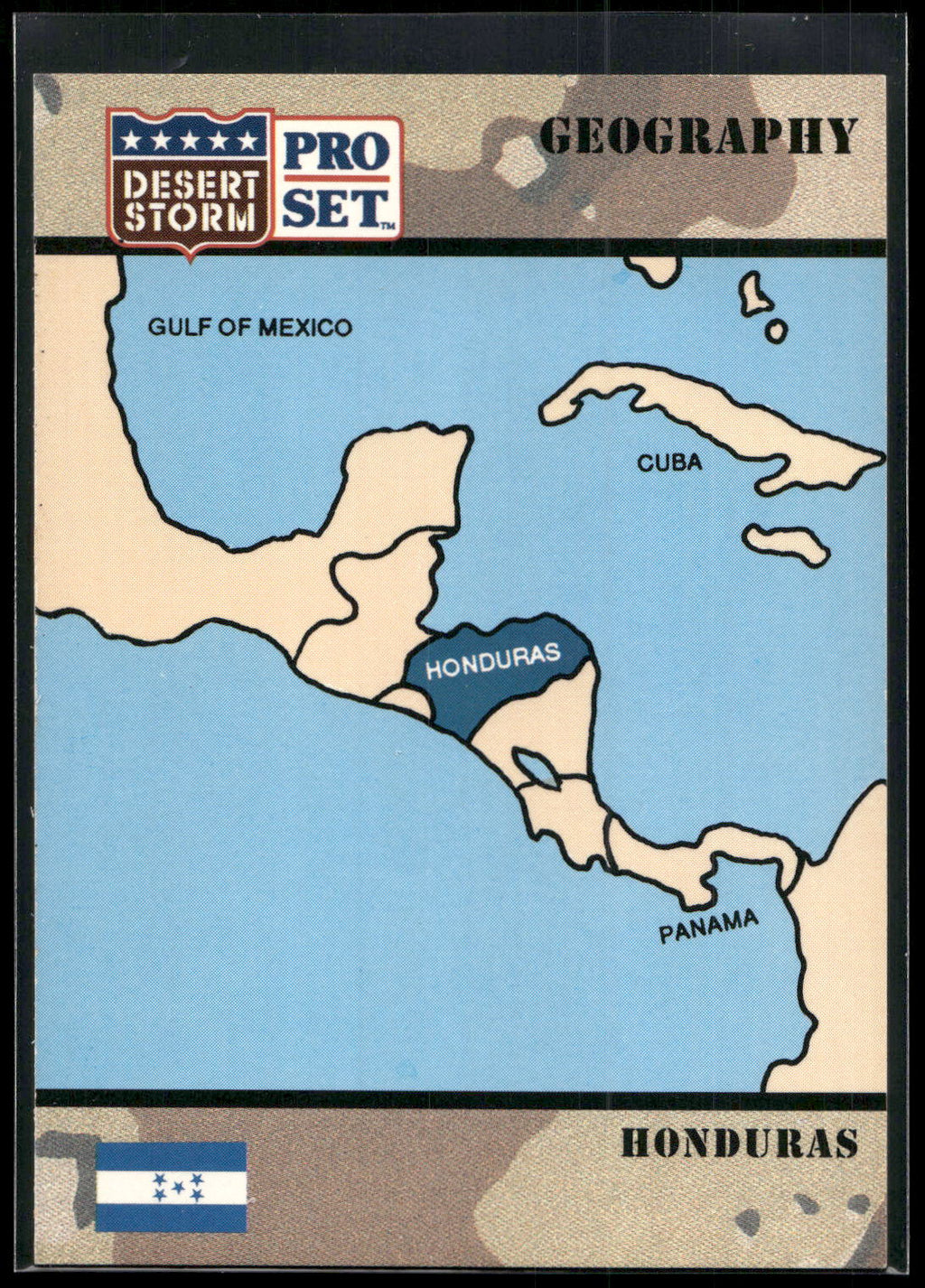 1991 Pro Set Desert Storm #21 Republic of Honduras