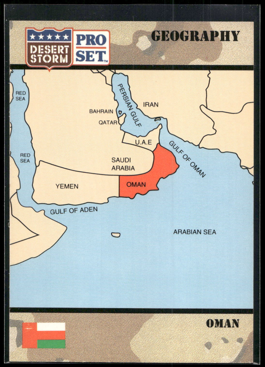 1991 Pro Set Desert Storm #42 Sultanate of Oman