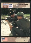 1991 Pro Set Desert Storm #117 The Infantryman