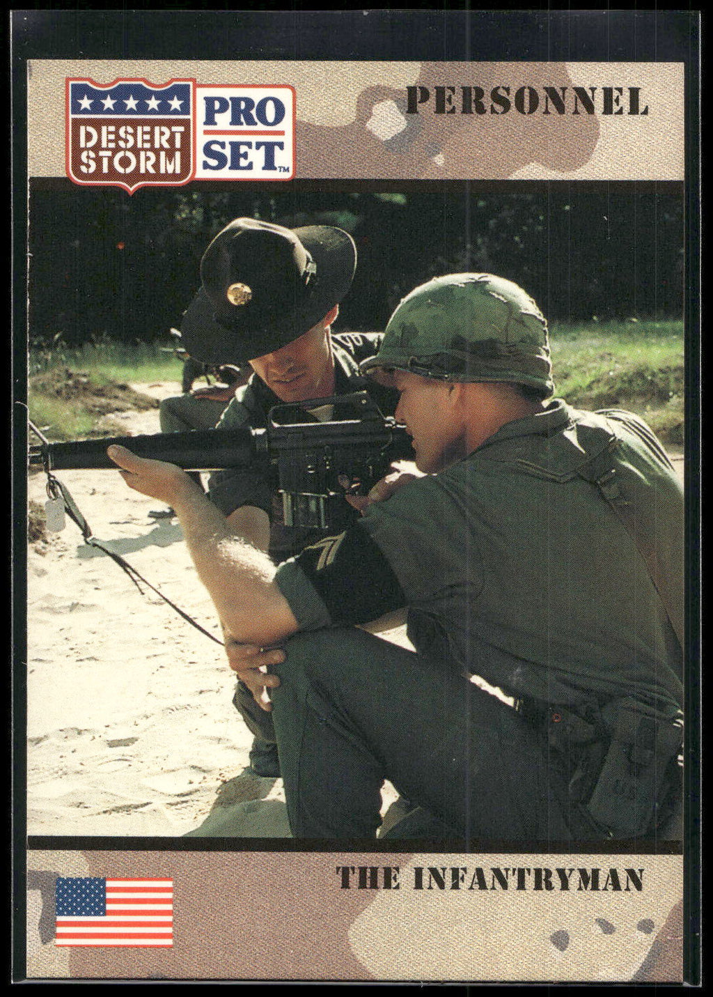 1991 Pro Set Desert Storm #117 The Infantryman
