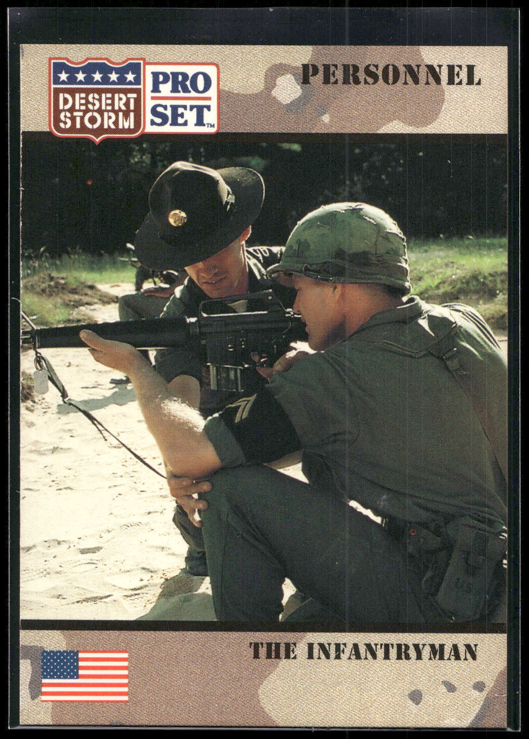 1991 Pro Set Desert Storm #117 The Infantryman