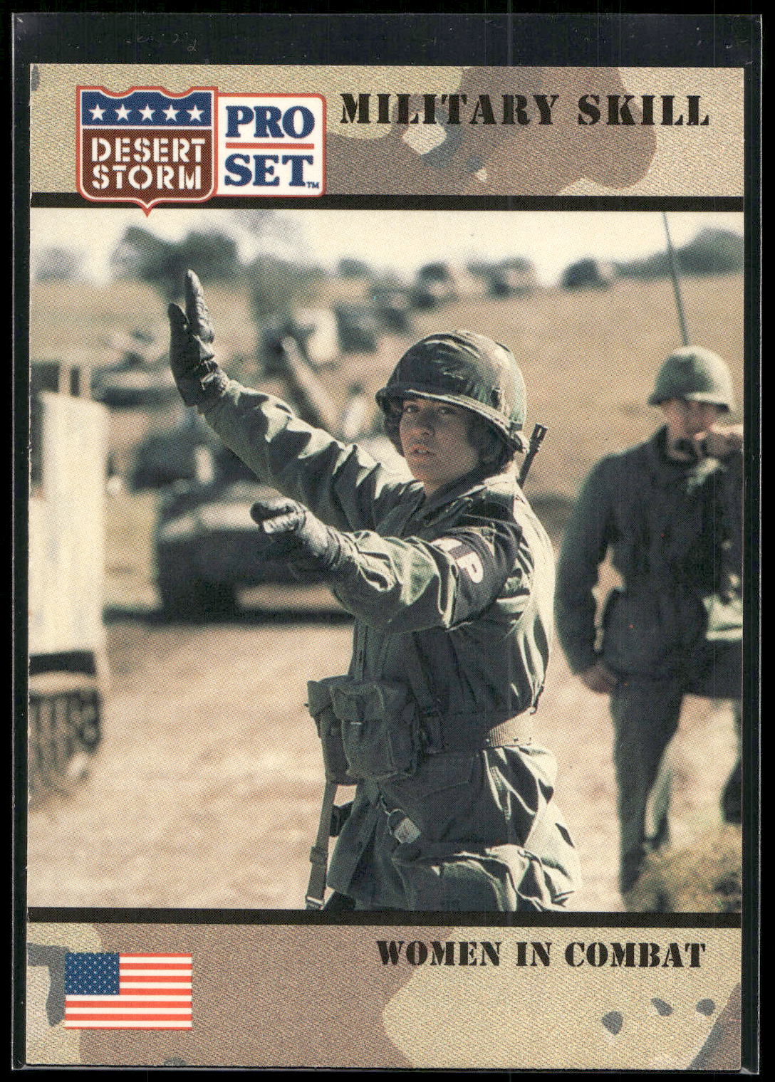 1991 Pro Set Desert Storm #166 Women in Combat