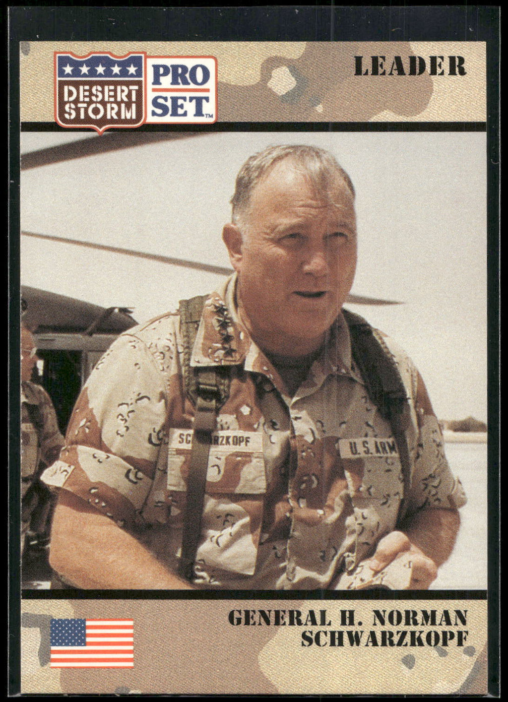 1991 Pro Set Desert Storm #89 Gen. H. Norman Schwarzkopf