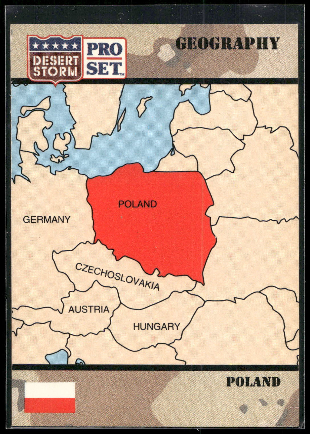 1991 Pro Set Desert Storm #46 Republic of Poland