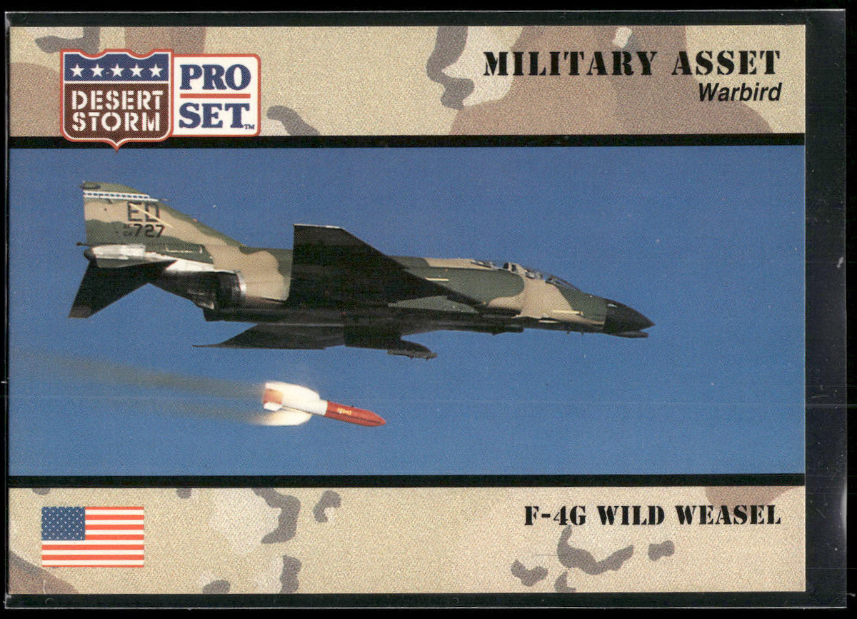1991 Pro Set Desert Storm #224 F-4G Wild Weasel