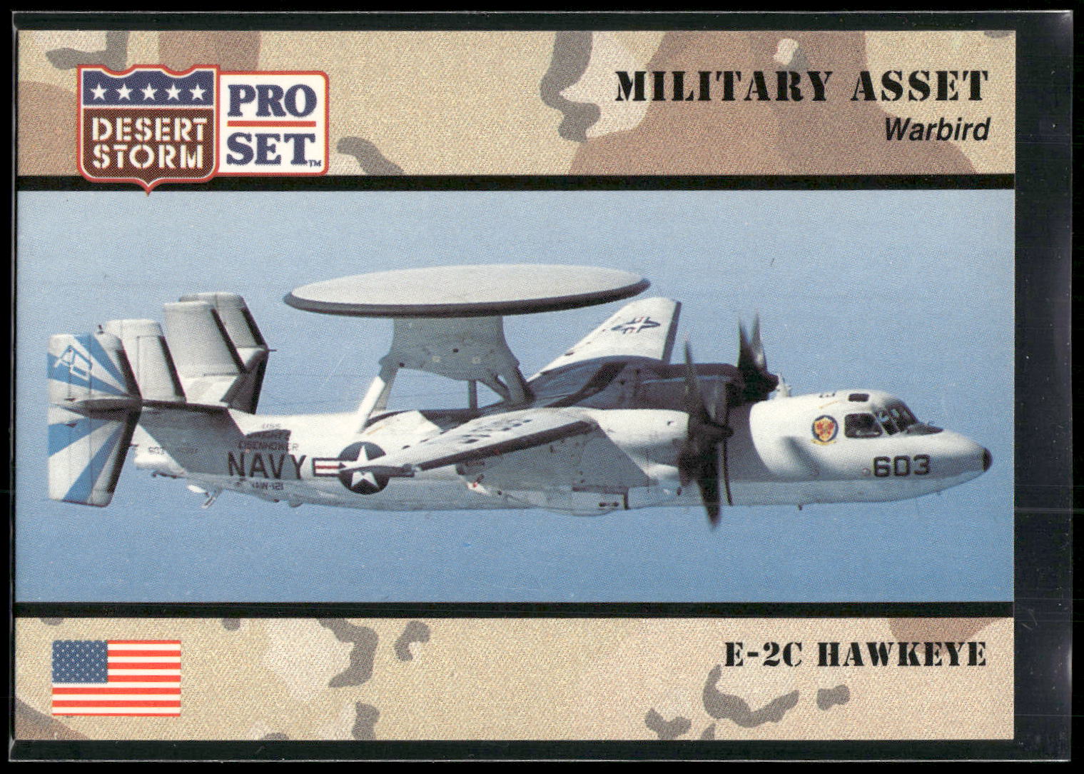 1991 Pro Set Desert Storm #246 E-2C Hawkeye