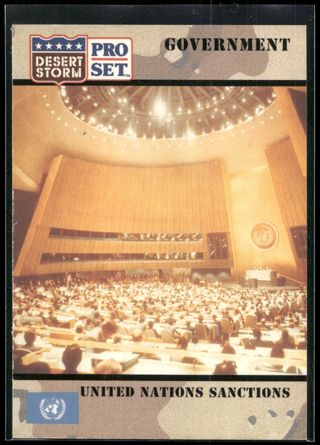 1991 Pro Set Desert Storm #99 United Nations Sanctions
