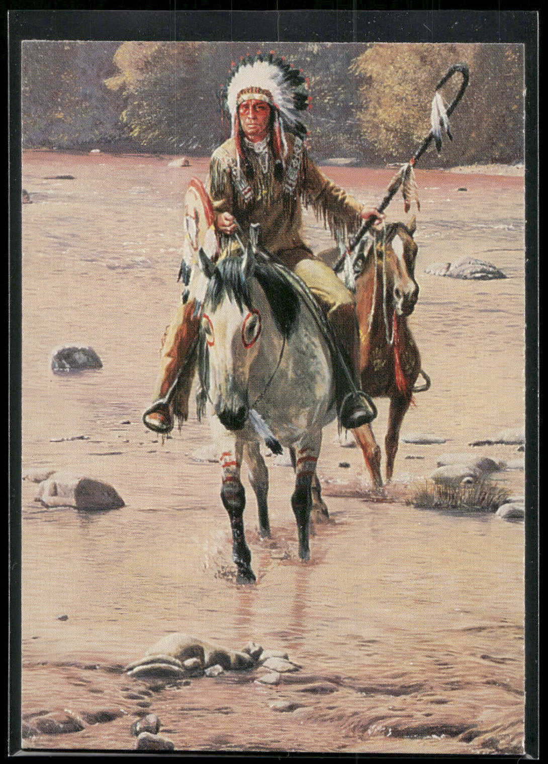 1996 Keepsake Collectibles Wild West: Mort Kunstler #60 Survivors