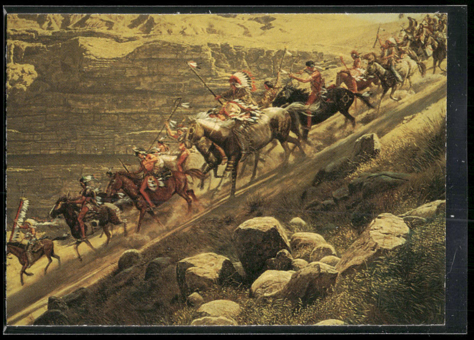 1996 Keepsake Collectibles Wild West: Mort Kunstler #56 Surprise Attack