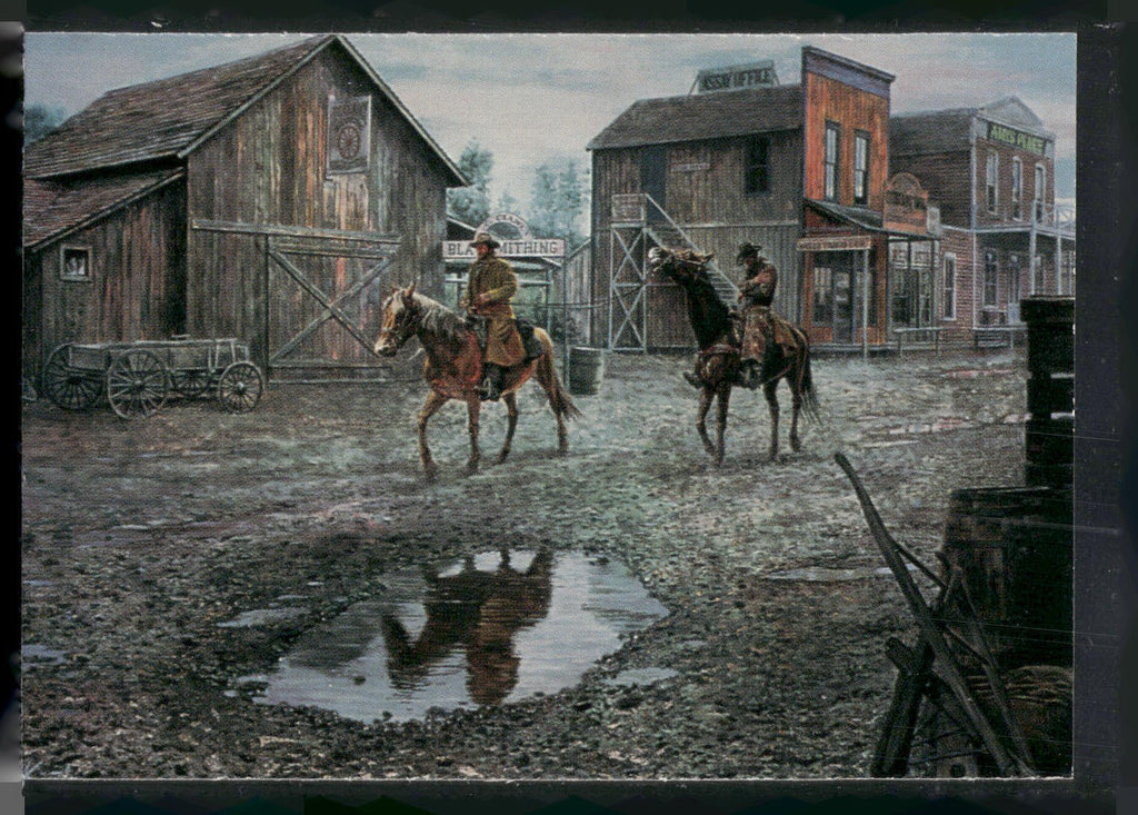 1996 Keepsake Collectibles Wild West: Mort Kunstler #49 Bringing in the Prisoner