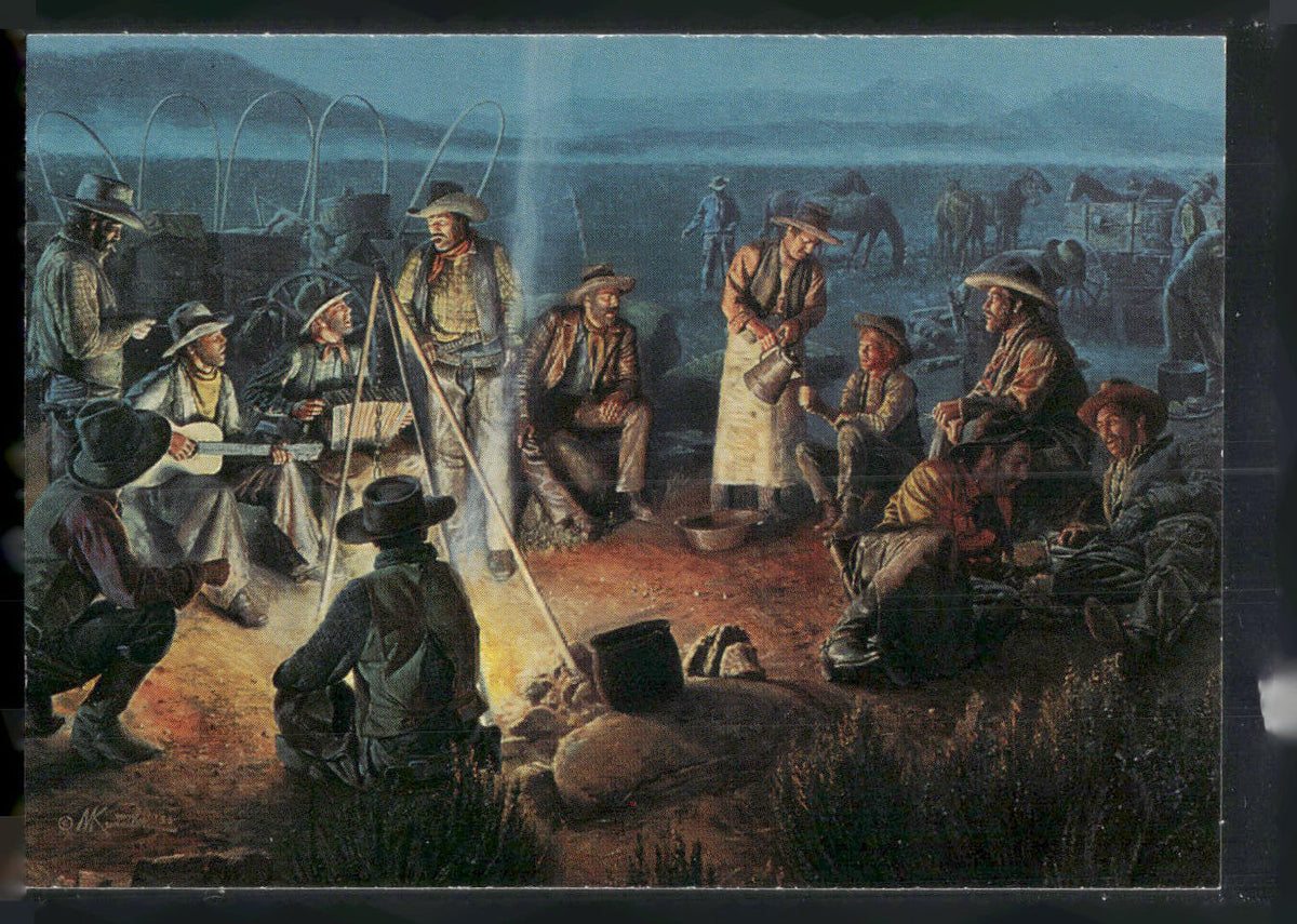 1996 Keepsake Collectibles Wild West: Mort Kunstler #36 Home, Home on the Range