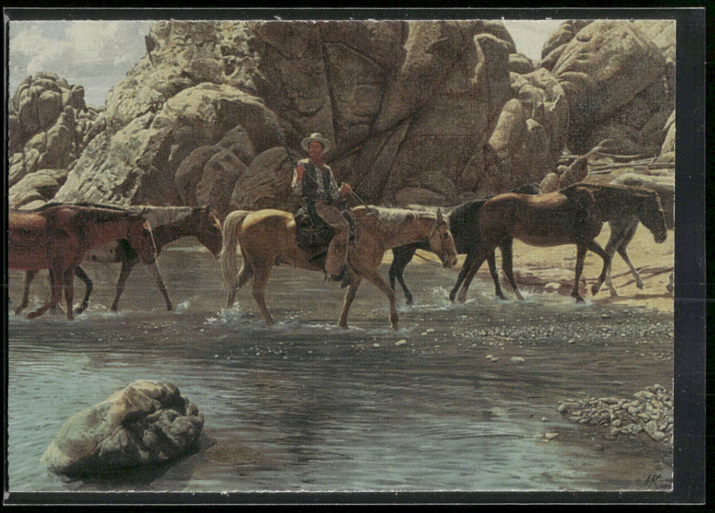 1996 Keepsake Collectibles Wild West: The Art of Mort Kunstler #37 Last Crossing