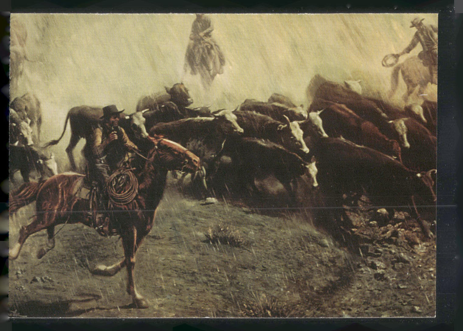 1996 Keepsake Collectibles Wild West: Mort Kunstler #39 Stir Up the Dust
