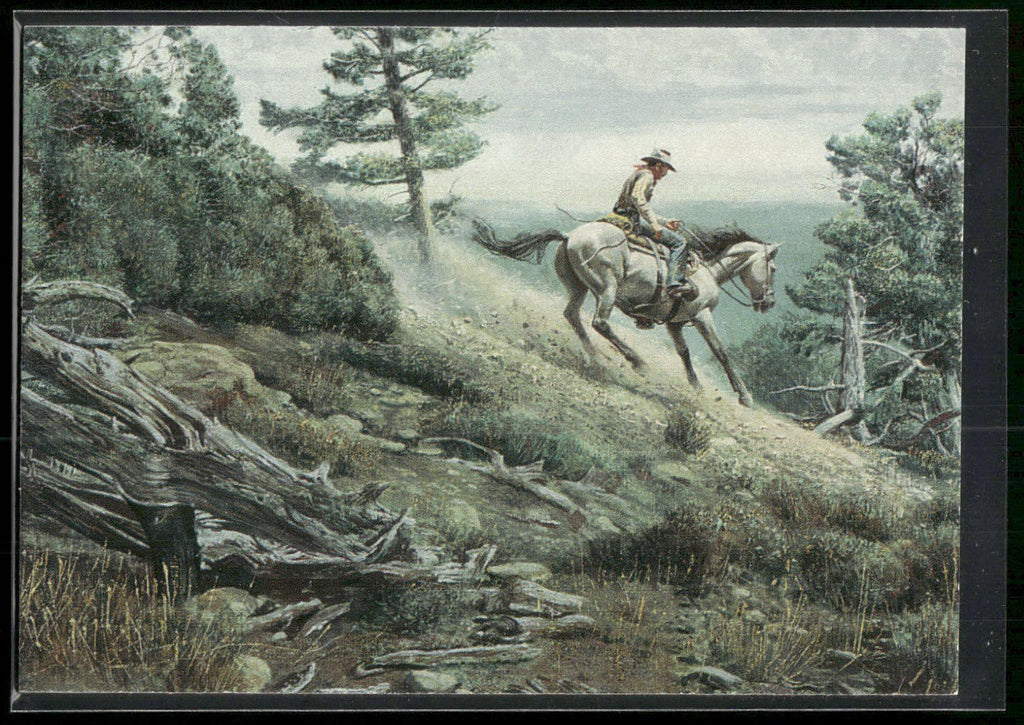 1996 Keepsake Collectibles Wild West: The Art of Mort Kunstler #43 Sliding