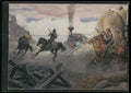 1996 Keepsake Collectibles Wild West: Mort Kunstler #33 Hold Up of Old No. 8