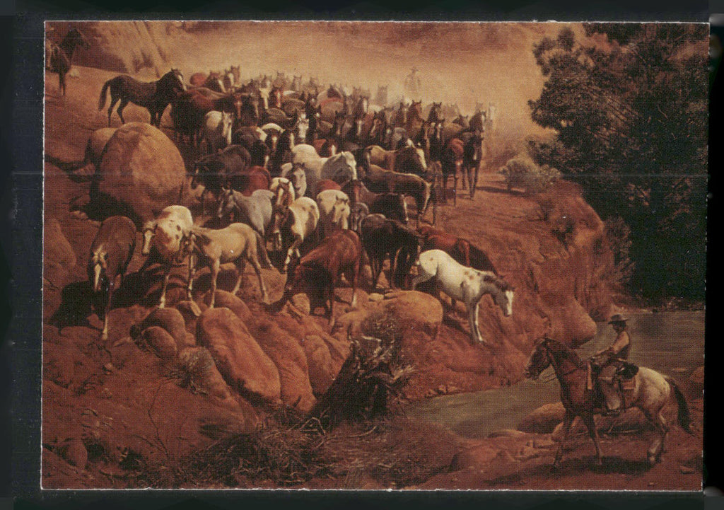 1996 Keepsake Collectibles Wild West: Mort Kunstler #34 Dry Gulch Canyon